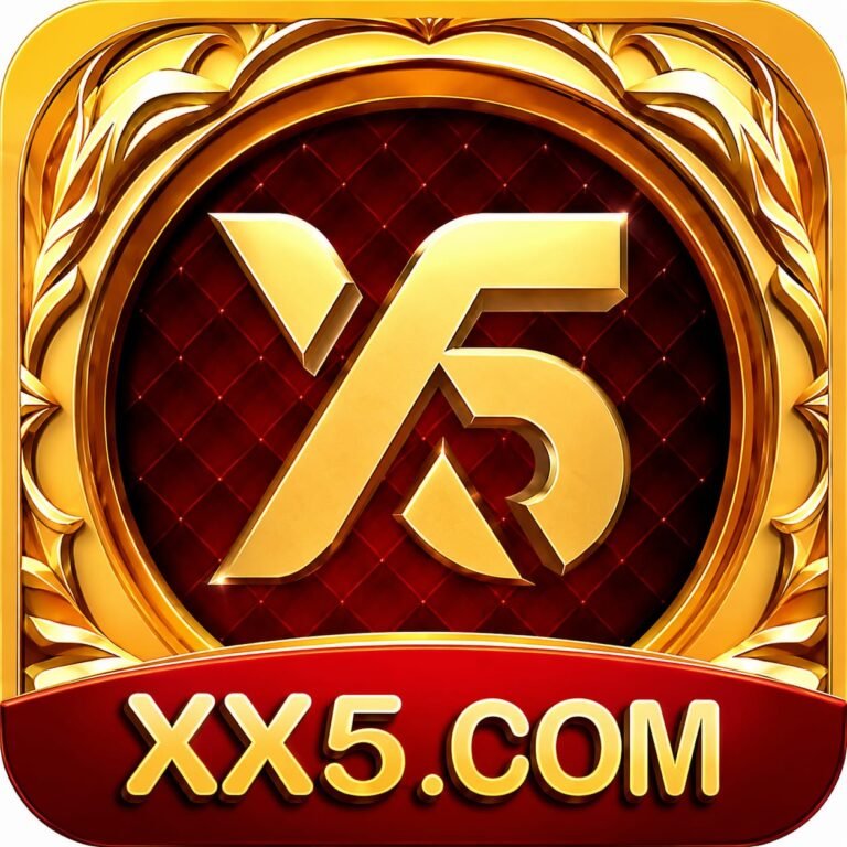 Gold XX5 COM casino logo on red background