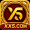 XX5 Game logo with golden X5 emblem and red background